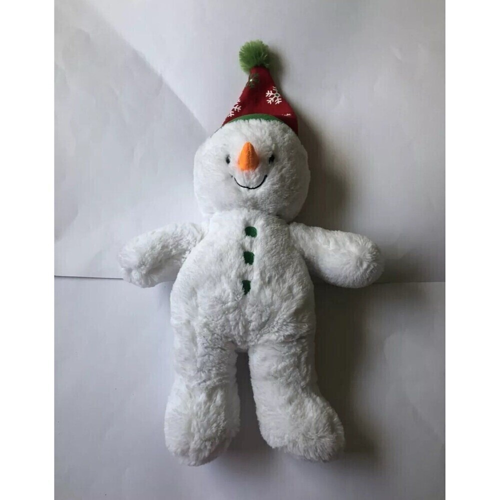 Build A Bear 16” Holiday Snowman Plush Soft Stuffed Animal Toy - Christmas